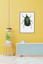 Load image into Gallery viewer, Green Rose Chafer - Large Print
